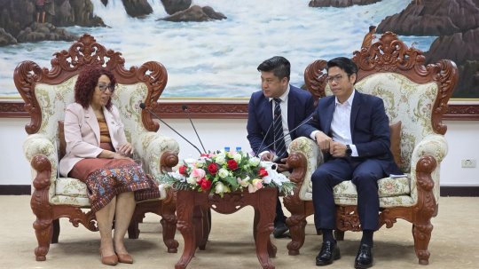 Deputy Head of LPRP Central Committee Propaganda and Training Board Receives Cuban Ambassador